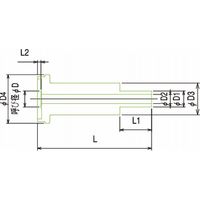 フジキン ガスケットツギテ UPGー9.52MSーL30ーHC22 1個（直送品）