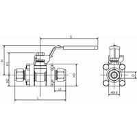 フジキン ボールバルブ VUBVー115C 1個（直送品）