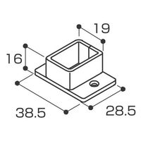 セラタ 14×24用角座 白 N24-SKD-WH 1セット(2個)（直送品）