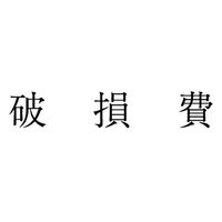 サンビー 勘定科目印 単品 【破損費】 KS-003-582 1セット(1個×5)（直送品）