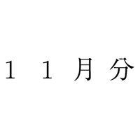 サンビー 勘定科目印 単品 【11月分】 KS-003-875 1セット(1個×5)（直送品）