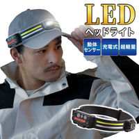 大河商事 充電式マルチヘッドライト LEDライト 充電式 ヘッドライト monowa065BK 1S(1S)（直送品）