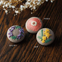 オリムパス製絲 (Olympus Thred) フランス刺しゅうキット くるみボタン Level.2 GPK-5 OLY-GP-K5 1組（直送品）