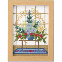 (Thred) 刺しゅうキット 『1月お正月のお祝い花』 縦20×横15cm OLY-K7541 1組（直送品）