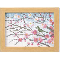 (Thred) 刺しゅうキット 『2月梅と小鳥』 縦15×横20cm OLY-K7542 1組（直送品）