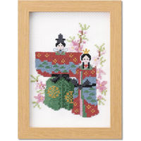 オリムパス製絲 (Olympus Thred) 刺しゅうキット 3月 桃の花とお雛様 No.7543 OLY-K7543 1組（直送品）