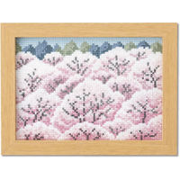 オリムパス製絲 (Olympus Thred) 刺しゅうキット 4月 桜山景色 No.7544 OLY-K7544 1組（直送品）