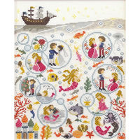 オリムパス製絲(Thread) 刺しゅうキット 『ノスタルジックストーリー 人魚姫 7570』 OLY-K7570 1組（直送品）
