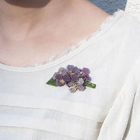 BEADS トーホービーズ ビーズキット 『フルールビジュ Alyssum (アリッサム) ブローチ 4』 TOH40004（直送品）