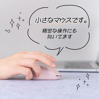 ナカバヤシ 無線静音 軽量ミニマウス 3ボタン BlueLED ピンク MUS-RKT249P 1個（直送品）