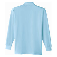 Asahicho(旭蝶繊維) E0015 長袖ポロシャツ ブルー 5Lサイズ 1枚（直送品）