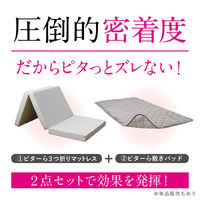 萩原 ピターら コットンパイル 敷きパッド+マットレスセット SD セミダブル 270610311 1枚（直送品）
