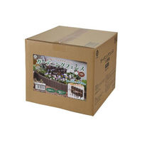 ベストコ ガーデンフェンス 花壇 柵 10個組 ブラウン MA-4051 1個（直送品）