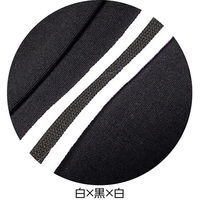 ケアファッション おしりスルッとらくらくライン入りパンツ 白×黒×白 3L W018204875 1着（直送品）