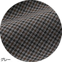 ケアファッション 千鳥格子柄フリーパンツ グレー LL(股下60cm) W019881743 1着（直送品）