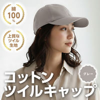 アーテック コットンツイルキャップ グレー 52681 1セット(1個×2)（直送品）