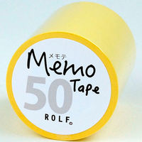 gnotes ロール付箋 メモテープ メモテ 50mm幅×10m イエロー 1327-0064-0330 1セット(3個)（直送品）