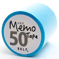 gnotes ロール付箋 メモテープ メモテ 50mm幅×10m ブルー 1327-0061-0330 1セット(3個)（直送品）