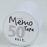 gnotes ロール付箋 メモテープ メモテ 50mm幅×10m ホワイト 1327-0010-0330 1セット(3個)（直送品）
