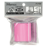 ヤマト メモック ロールテープ 強粘着 蛍光紙 50mm幅 10m カッター付き ローズ PRK-50CH-RO 1セット(2個)（直送品）