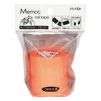 ヤマト メモックロールテープ 蛍光紙 50mm幅 詰替え オレンジ RK-50H-OR 1セット(3個)（直送品）