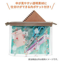 学研ステイフル MOOMIN ムーミン ペンポーチM クリア グリーン F20047 1個（直送品）