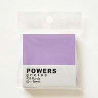 プリントインフォームジャパン パワーズ 60×60mm 100枚入 パープル 1334-0038-0720 1セット(1個×4)（直送品）