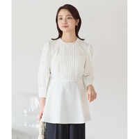 ボンマックス 八分袖チュニック丈ブラウス ホワイト 9号 AUB4300 AUB4300-15-9G 1着（直送品）