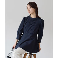 ボンマックス 八分袖チュニック丈ブラウス ネイビー 5号 AUB4300 AUB4300-8-5G 1着（直送品）