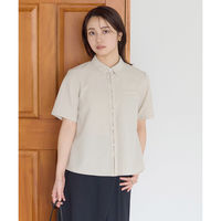 ボンマックス 半袖ブラウス ベージュ 17号 AUB4301 AUB4301-1-17G 1着（直送品）