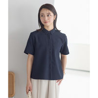 ボンマックス 半袖ブラウス ネイビー 13号 AUB4301 AUB4301-8-13G 1着（直送品）