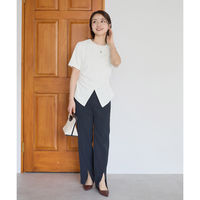 ボンマックス スリットパンツ ネイビー 17号 AUP6301 AUP6301-8-17G 1本（直送品）