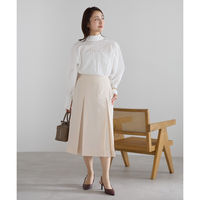 ボンマックス プリーツスカート(ロング丈) ベージュ 11号 AUS2301 AUS2301-1-11G 1着（直送品）