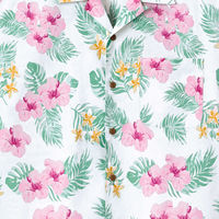 ボンマックス アロハシャツ(ハイビスカス柄) ホワイト LL FB4577U FB4577U-15-LL 1着（直送品）