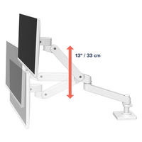 Ergotron LX Pro モニターアーム シングル グロメット取り付け ホワイト 45-708-290 1台（直送品）