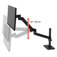 Ergotron LX Pro モニターアーム 長身ポール グロメット取り付け ブラック 45-709-292 1台（直送品）