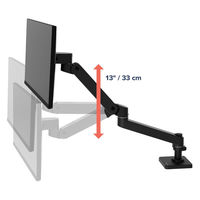 Ergotron LX Pro モニターアーム シングル グロメット取り付け ブラック 45-708-292 1台（直送品）