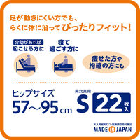 株式会社リブドゥコーポレーション リフレ らくのびフィットテープ止めタイプ S 1セット(132枚入：22枚入×６パック）