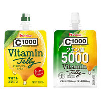 C1000 ビタミンゼリー 2種アソート（各3個）　1セット（1個（180g）×6）　ビタミンC　レモン　クエン酸　ハウス