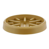 ベストコ フラワーポット用 根腐れ防止 プレート 受け皿 5号 イエロー MA-3254 1個（直送品）