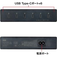 サンワサプライ USB Type-C充電器(6ポート・合計18A・高耐久タイプ) ACA-IP81 1台（直送品）