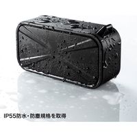 サンワサプライ 防水・防塵対応Bluetoothワイヤレススピーカー MM-SPBT3BKN 1個（直送品）