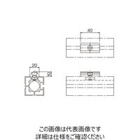 TMEHジャパン アルミパイプ用アダプター ACYA-07A 1セット（直送品）