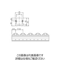 TMEHジャパン プラコン35(フラットローラー軽荷重用) GP3533B-3-ESD 1本（直送品）