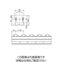 TMEHジャパン プラコン40(フラットローラー) GP4036B-2.5-ESD 1本（直送品）