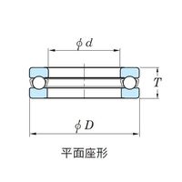 エスコ [51107]スラスト玉軸受 EA966HA-107 1セット(5個)（直送品）