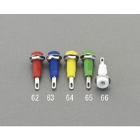 エスコ [φ6.1x5mm穴/5A] チップジャック(青) EA940DP-63 1セット(30個)（直送品）