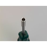 エスコ 1/4”x100mm ドライバーハンドル(マグネット式) EA683SV 1セット(10個)（直送品）