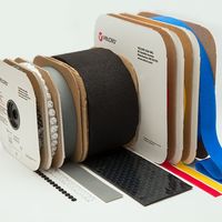 RIP-TIE(リップタイ) ベルクロブランド面ファスナー(粘着剤有り)ループ 19.05mm×22.86m 白( 010) 190899 1巻