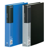 コクヨ クリヤーブック＜ベーシック＞ 固定式　A4タテ　80枚ポケット 黒　ブラック ラ-B80D 1冊